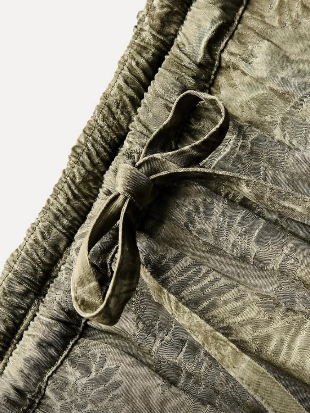 ZARA Jacquard ZW Collection Tied Pants - Picture 5 of 13